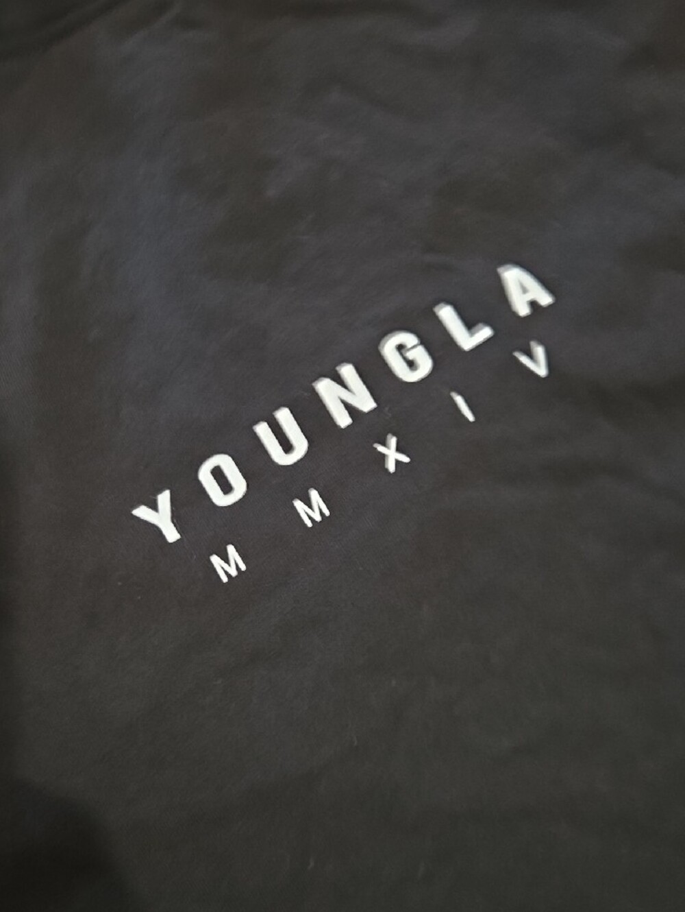 YoungLA Black Tank Top Gym Workout Top Size Medium - Picture 3 of 6